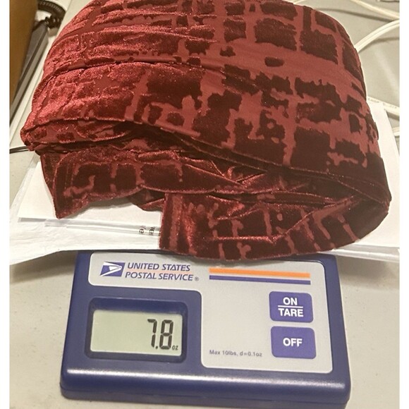 Susan Graver‎ Womens XS Maroon Burn Out Velvet Open Sleeveless Top - Picture 9 of 9